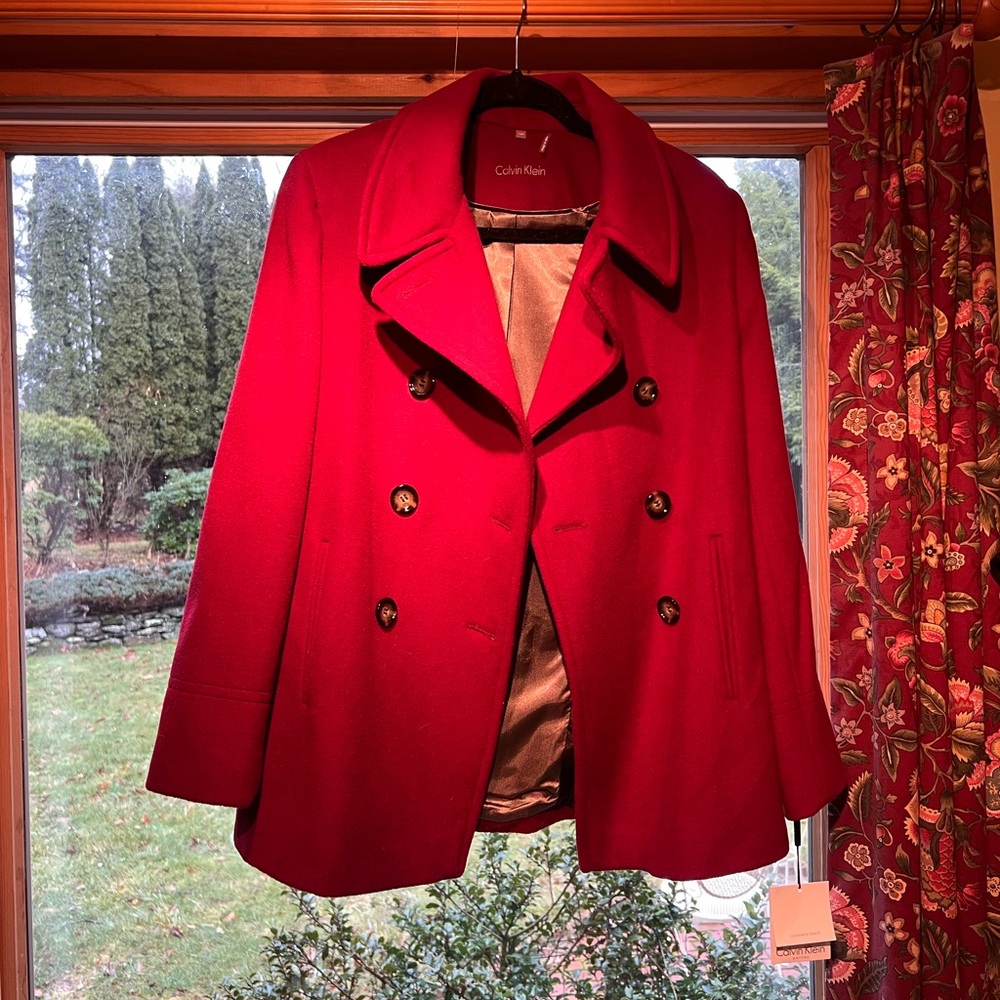 Calvin Klein cashmere blend coat